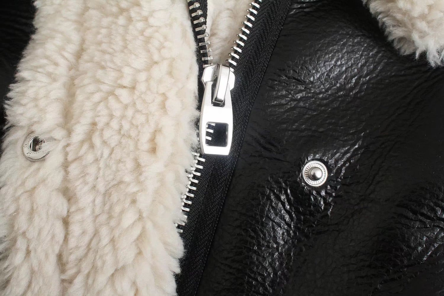 Noir Seraphim Shearling Elegance