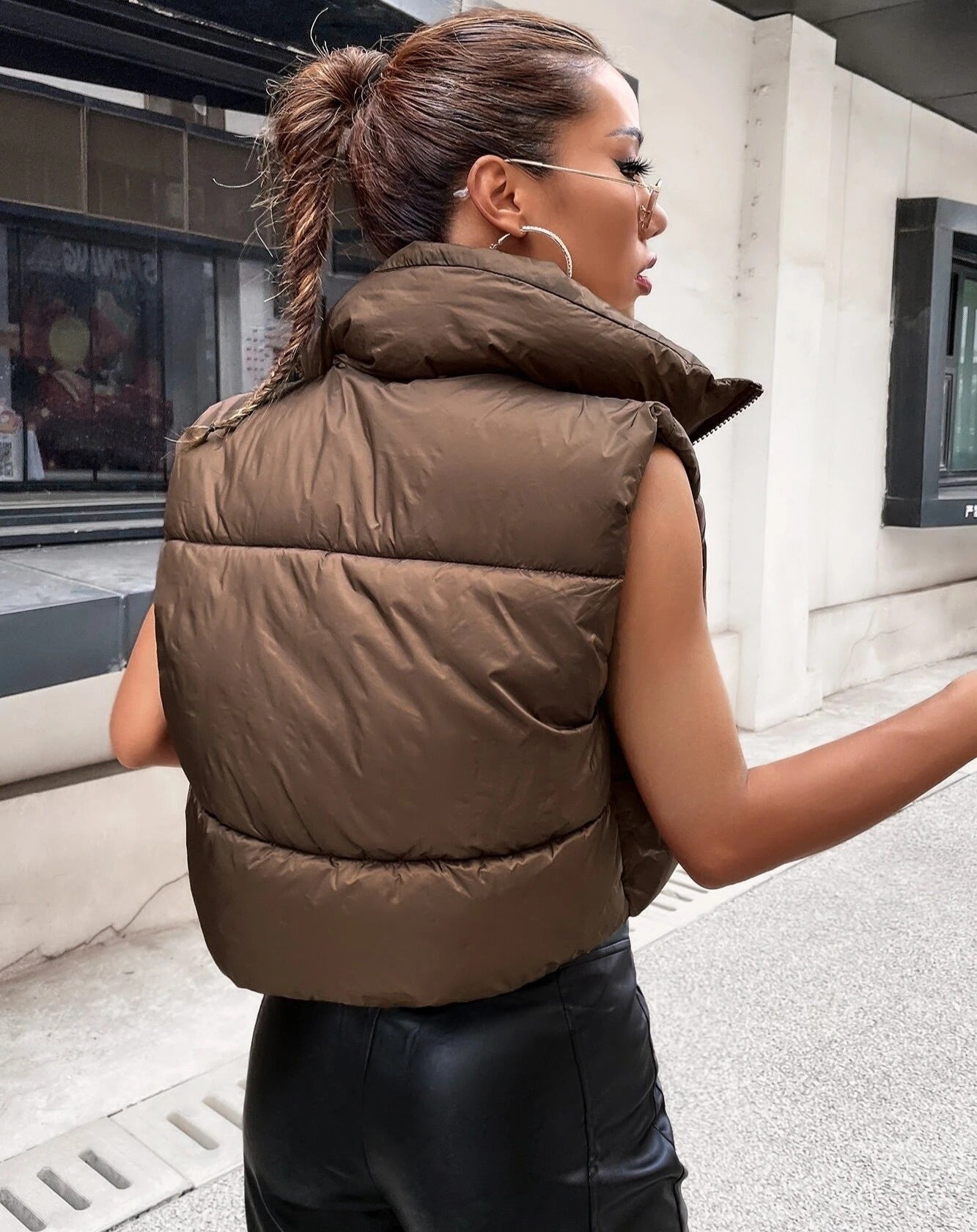 Street Puffy Mini Vest