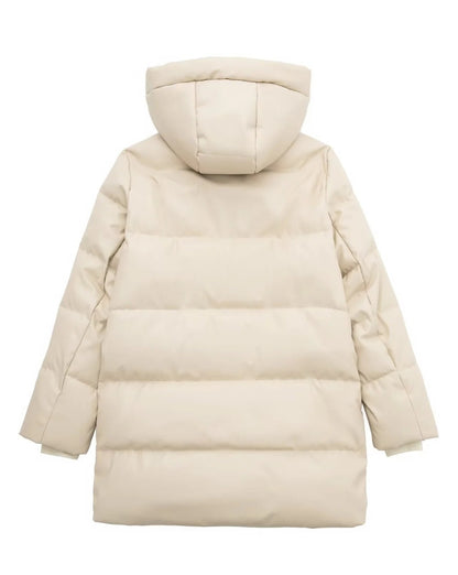 Quilted GLOSSED-SHELL Puffer Coat