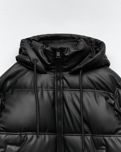 EXQUISITE Man-Made Leather Jacket