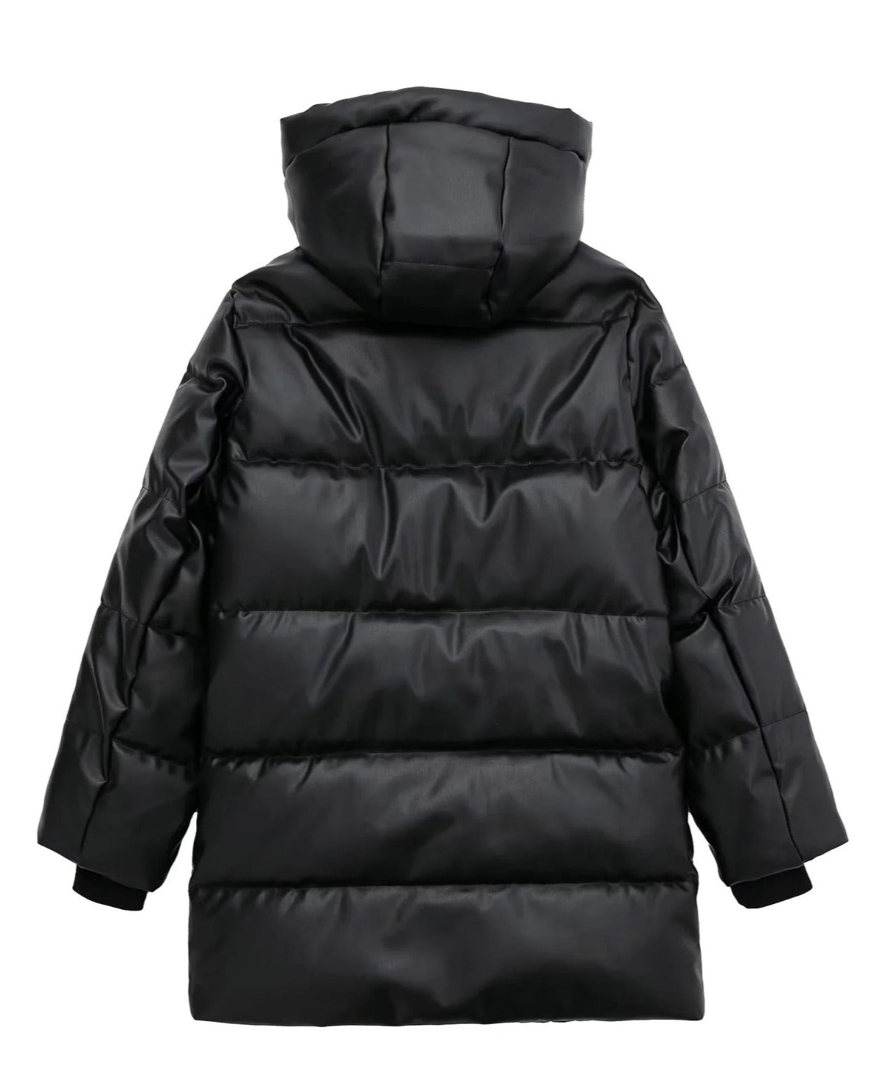 Quilted GLOSSED-SHELL Puffer Coat